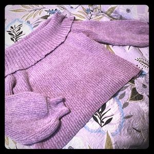 Off shoulder sweater